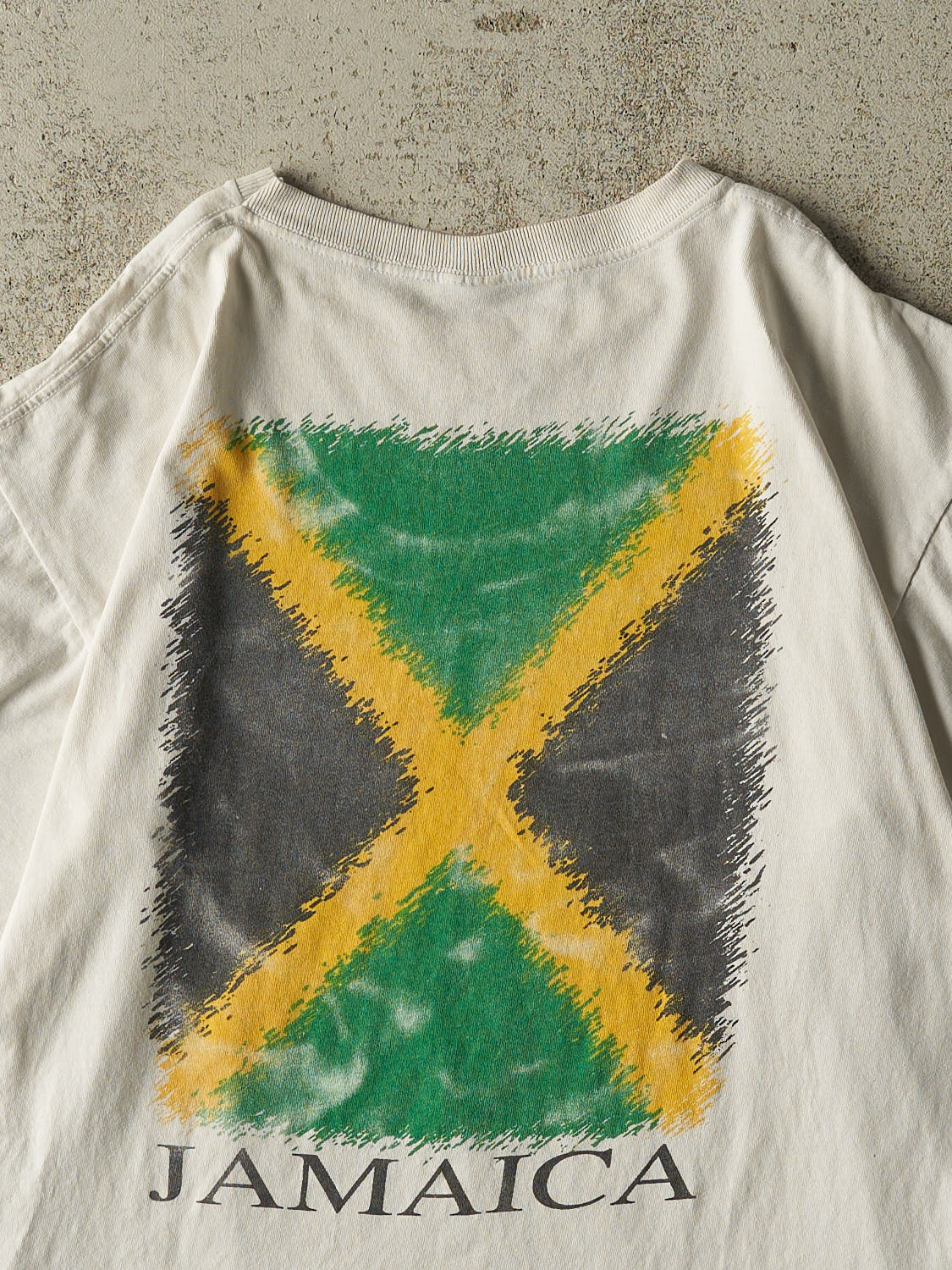 Vintage 90s White Jamaica Tee (M/L)