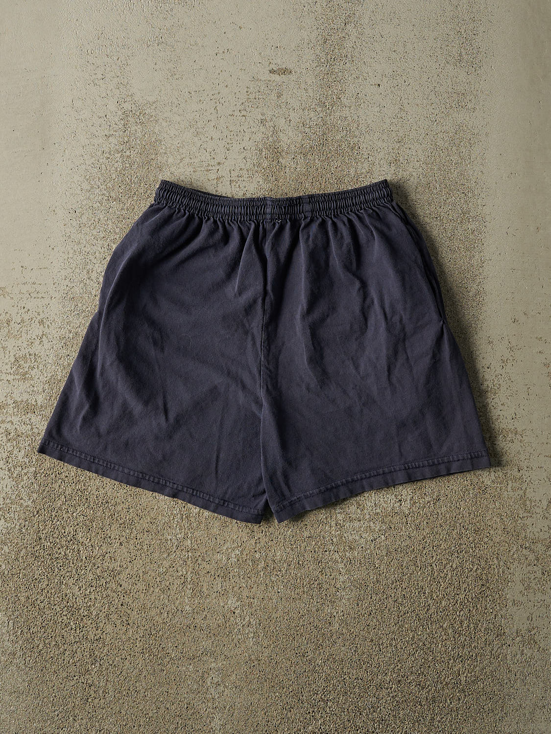 Vintage 90s Navy Blue Discus Track Shorts (26x5)