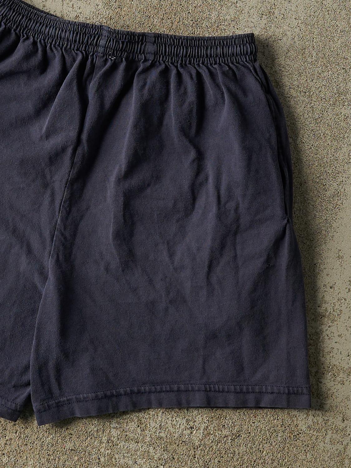 Vintage 90s Navy Blue Discus Track Shorts (26x5)