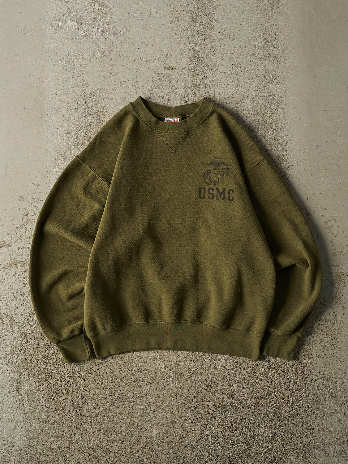 Vintage 90s Green USMC Crewneck (XS/S)