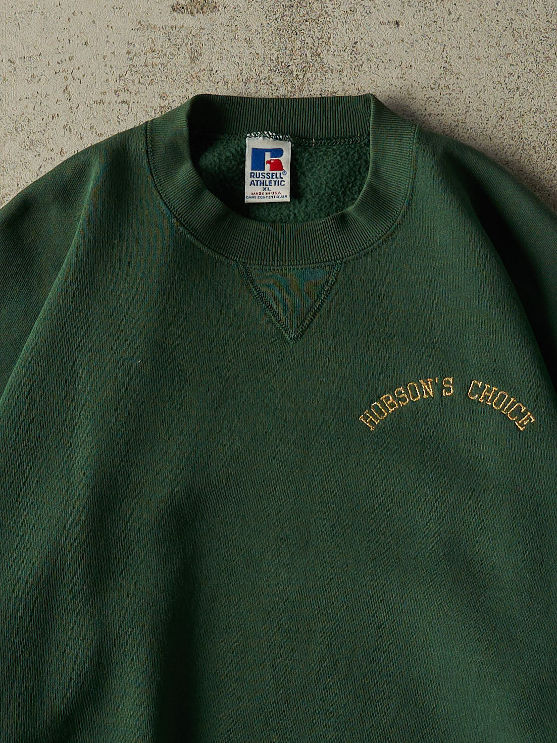 Vintage 90s Green Russell Athletics Hobsons Choice Crewneck (L/XL)