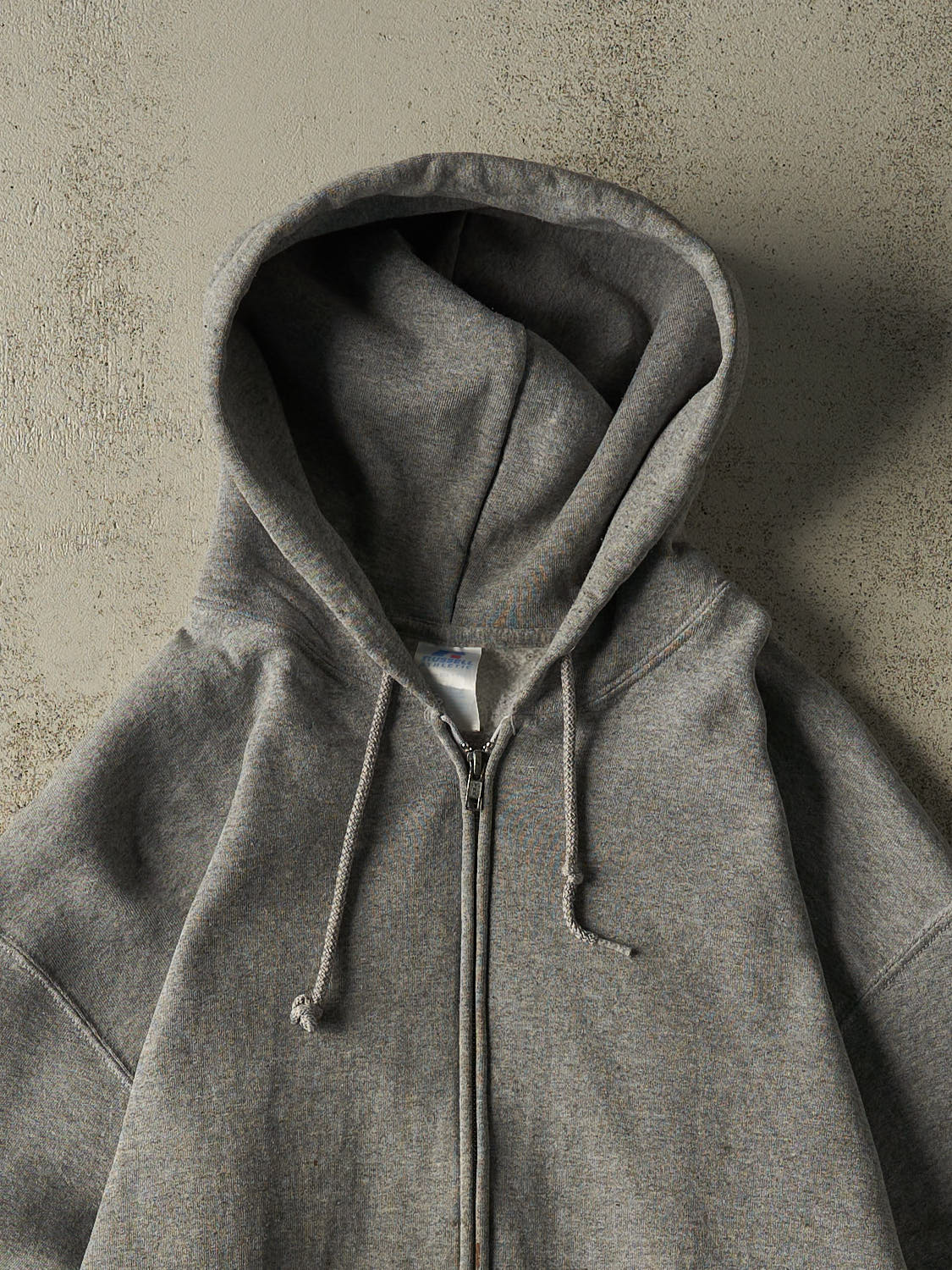 Vintage Y2K Grey Russell Athletics Zip Up Hoodie (XL/XXL)