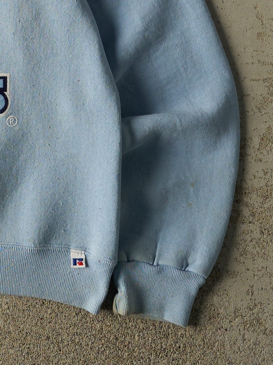 Vintage 90s Baby Blue Russell Athletic University of North Carolina Tarheels Crewneck (XS)
