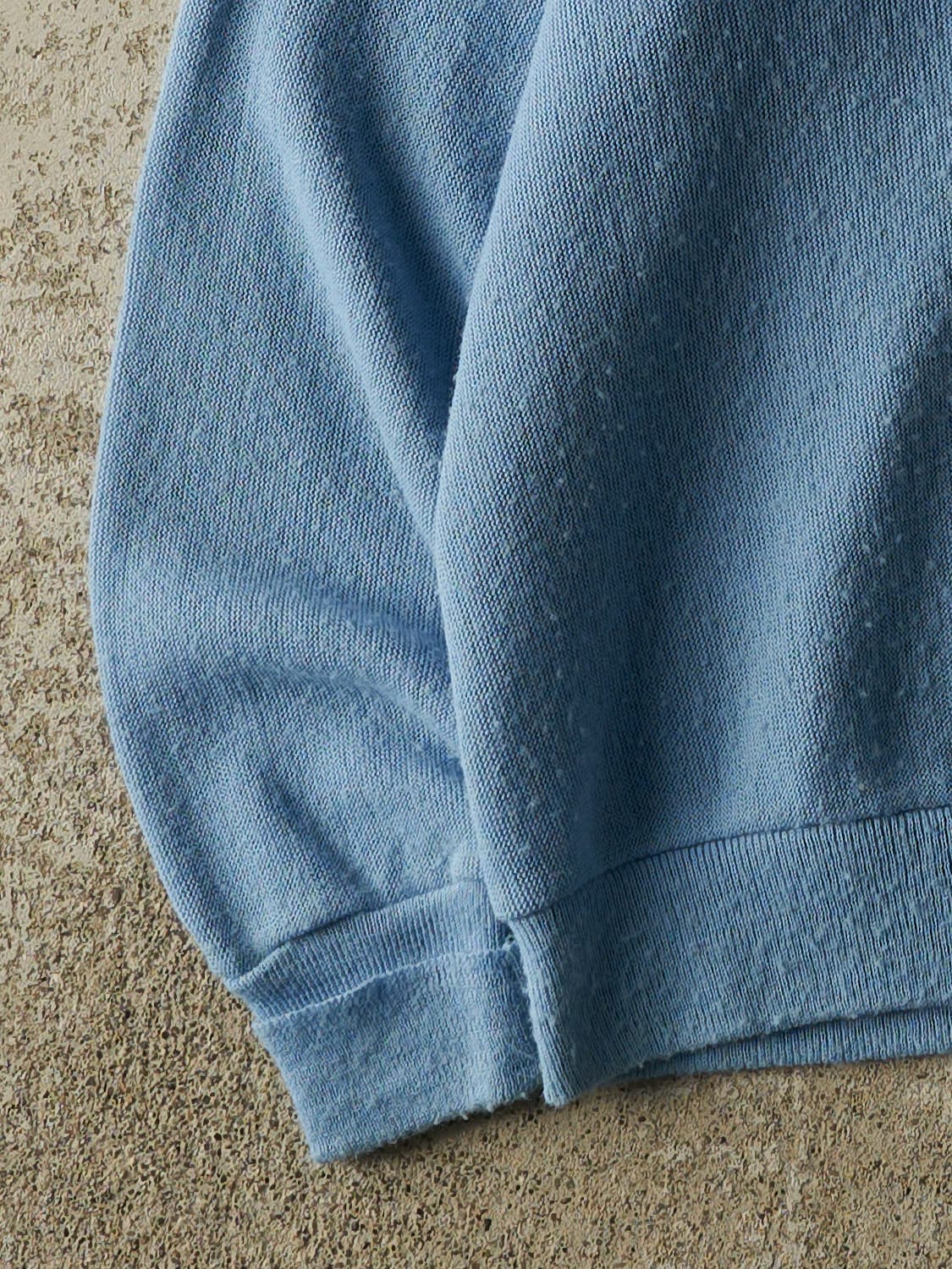 Vintage 80s Baby Blue Knit Cardigan (M/L)