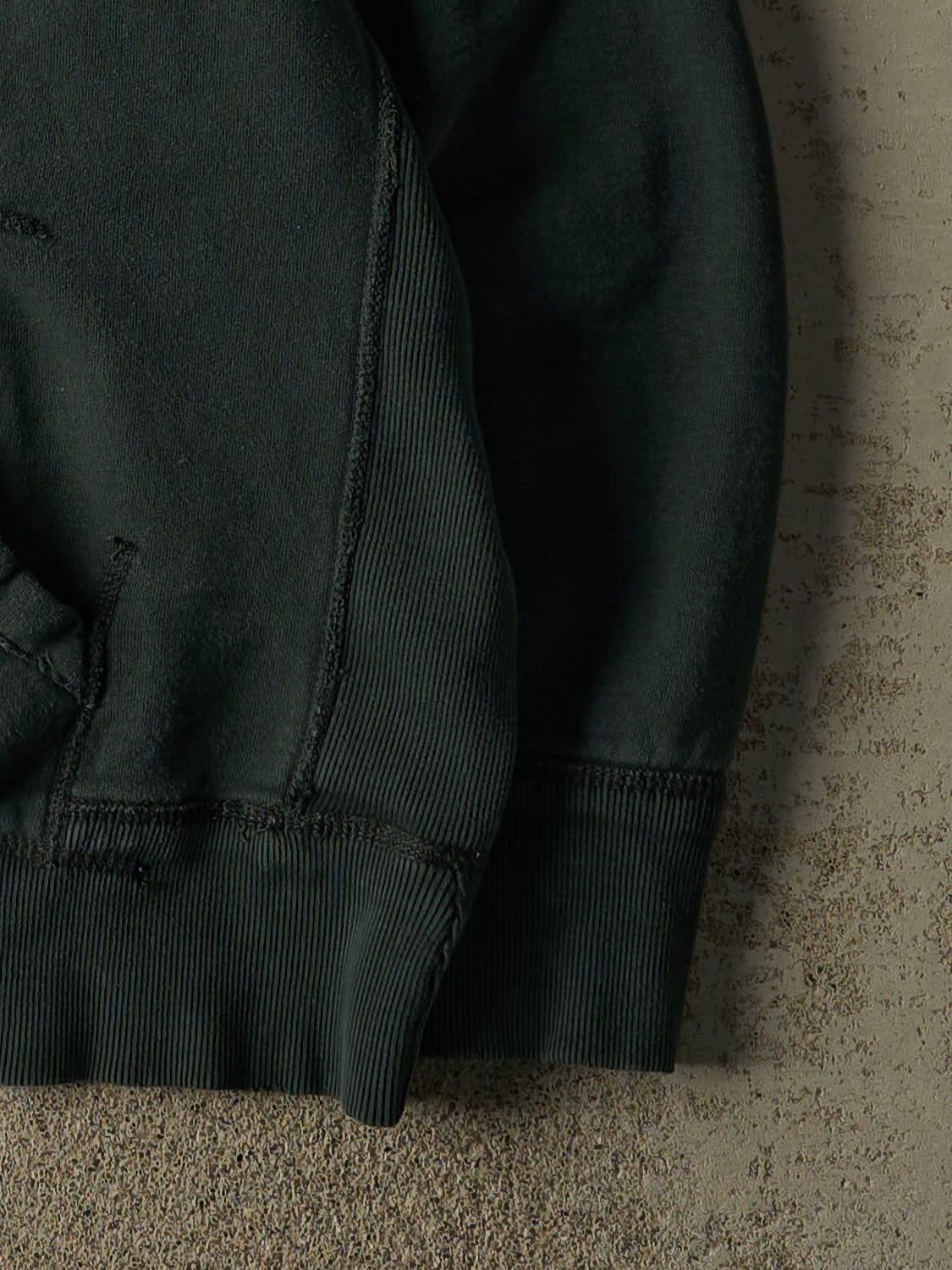 Vintage Y2K Green American Eagle Embroidered Hoodie (XL)