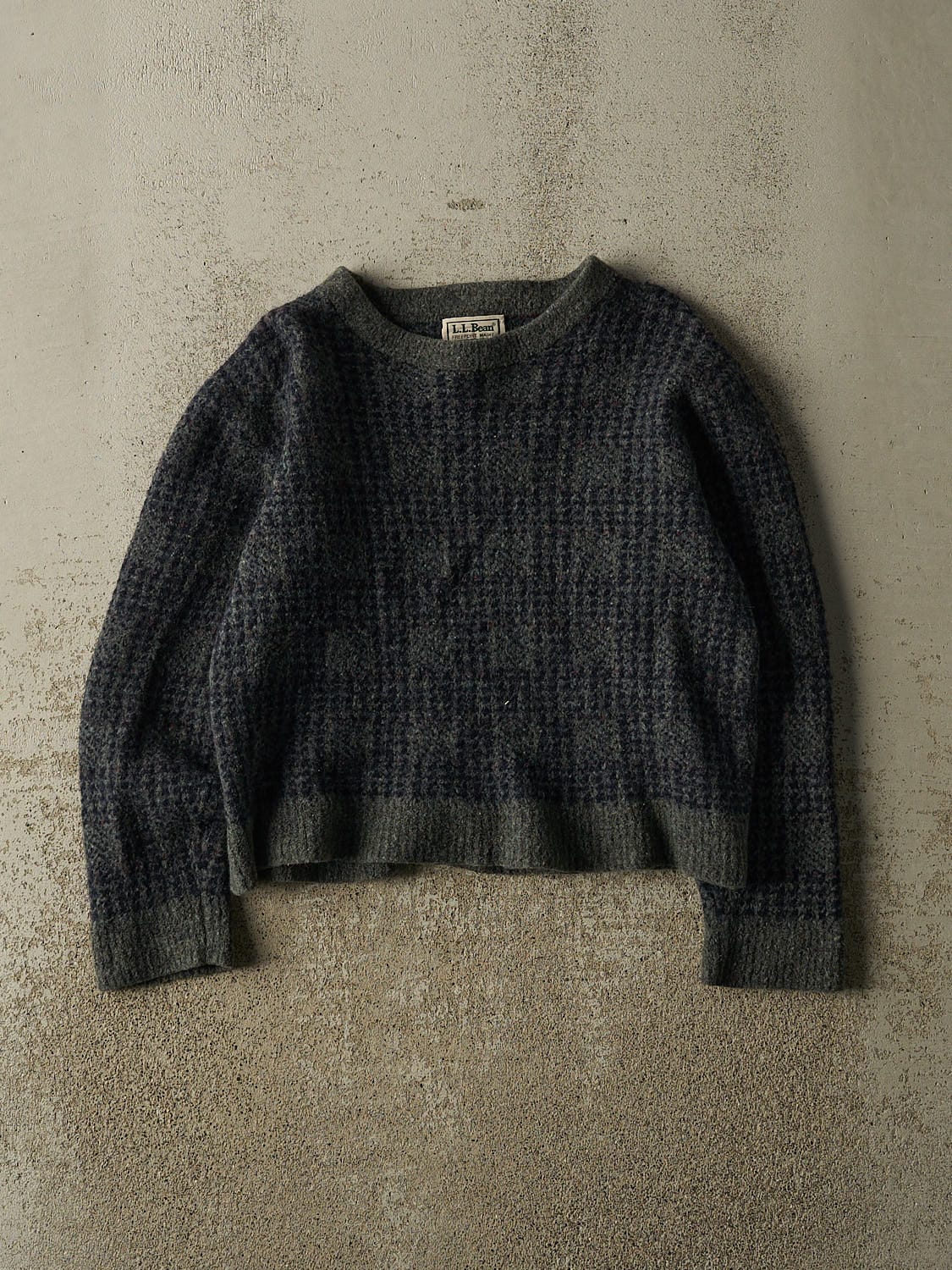 Vintage 90s Green & Navy Patterned Knit (XXS)