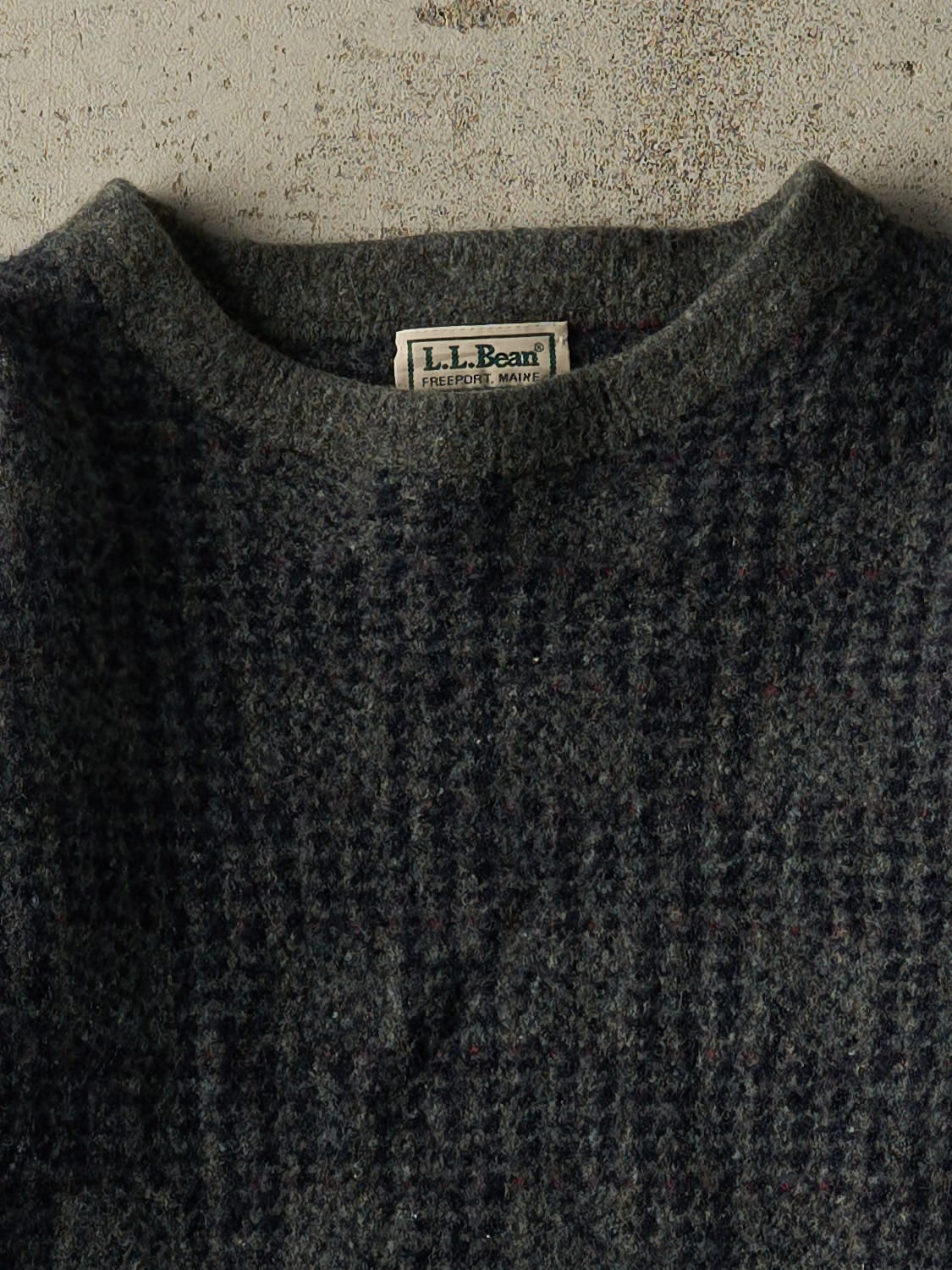 Vintage 90s Green & Navy Patterned Knit (XXS)