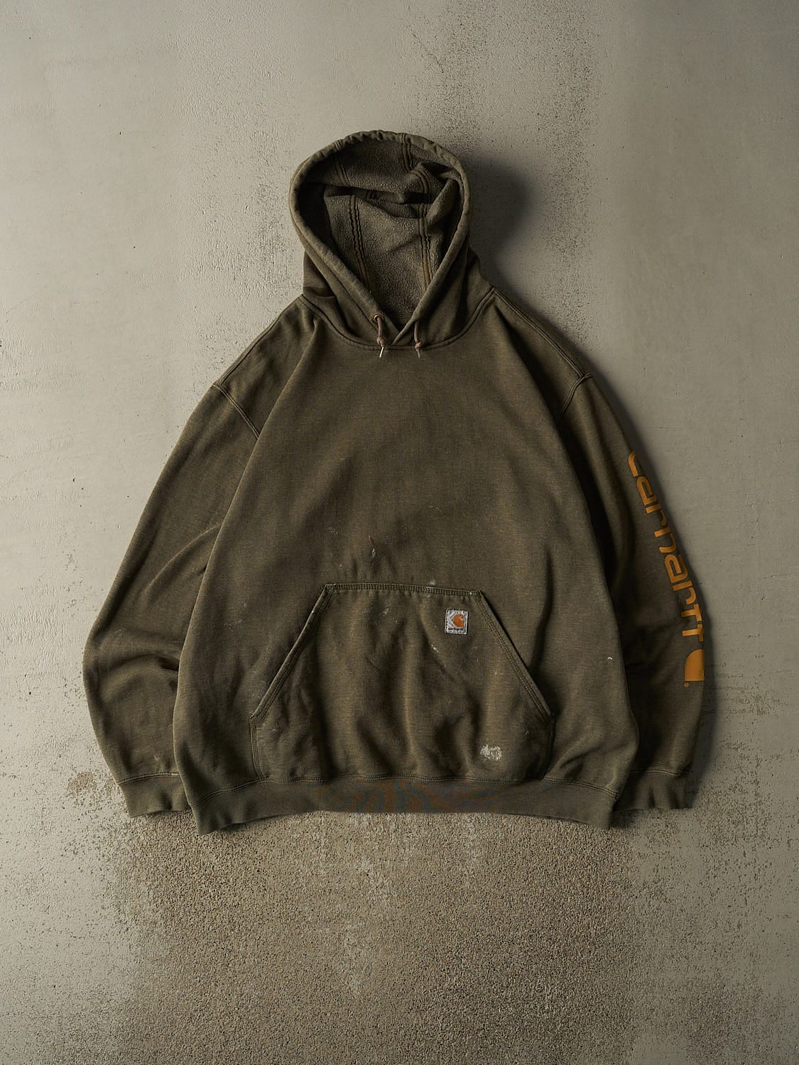 Vintage Y2K Washed Green Carhartt Hoodie (XXL/XXXL)