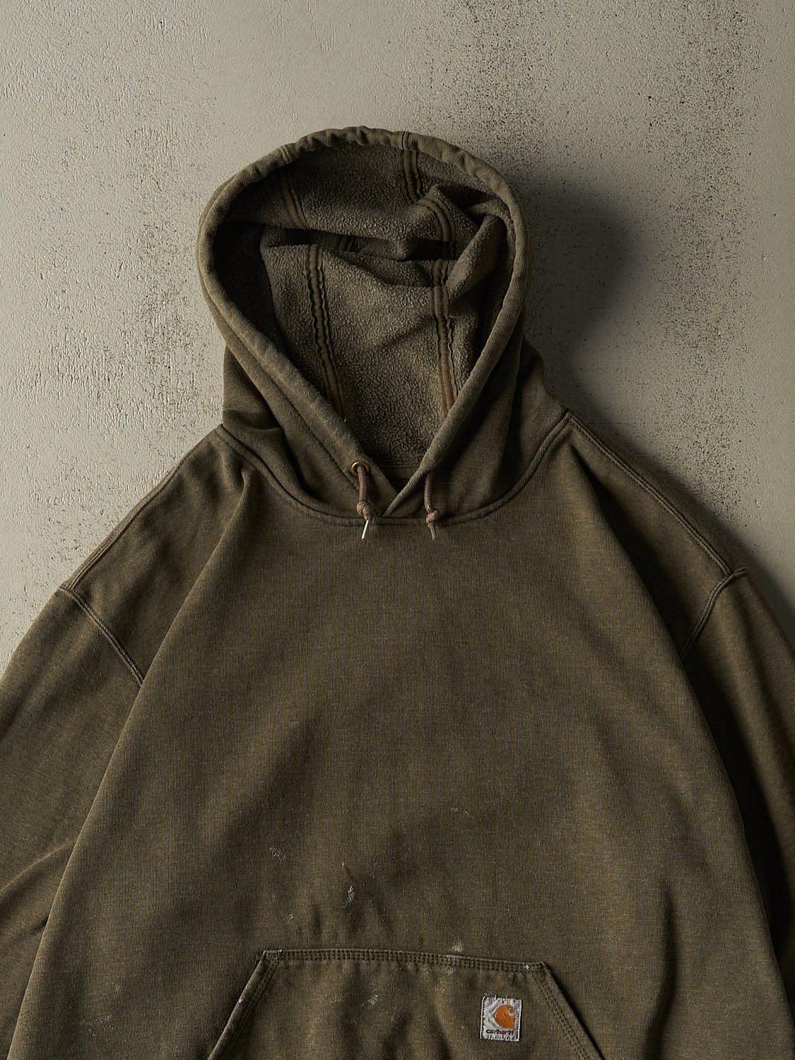 Vintage Y2K Washed Green Carhartt Hoodie (XXL/XXXL)