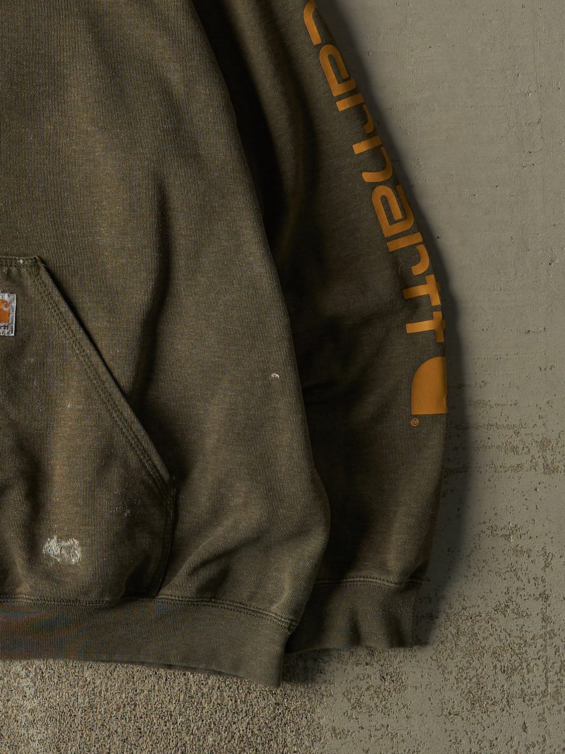 Vintage Y2K Washed Green Carhartt Hoodie (XXL/XXXL)