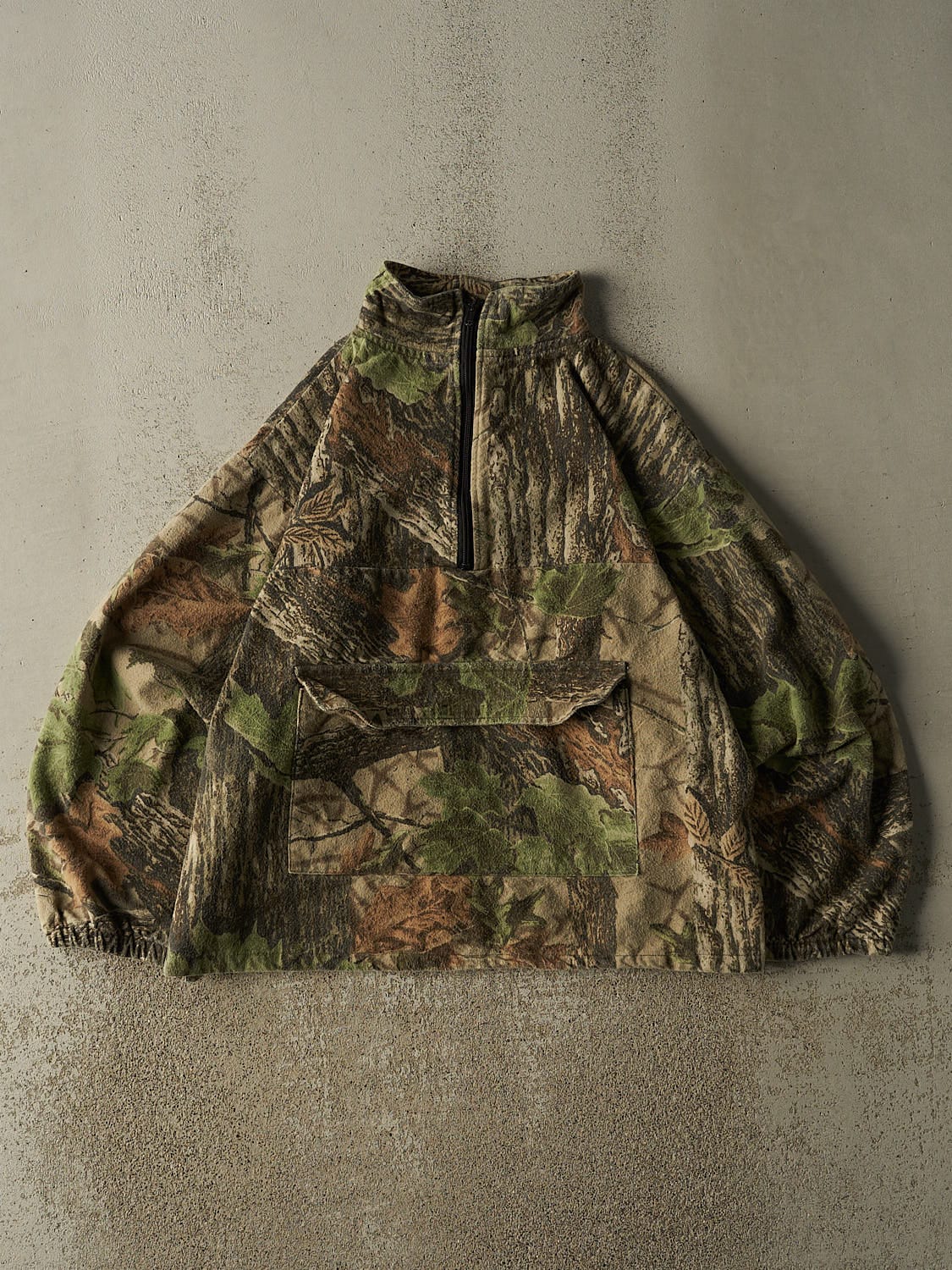 Vintage 90s Camo Realtree x Deer Skin Quarter Zip Pullover (L/XL)