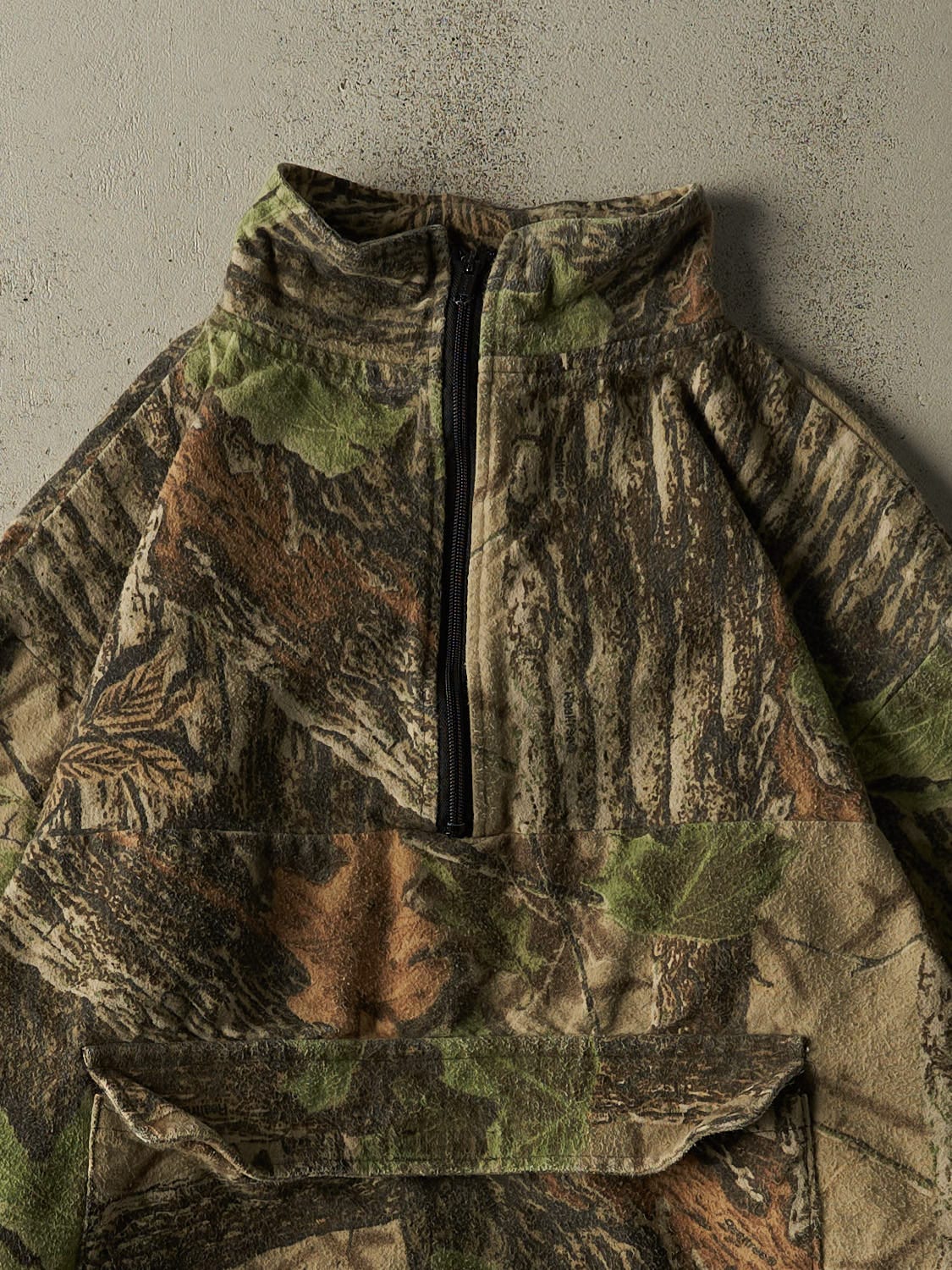 Vintage 90s Camo Realtree x Deer Skin Quarter Zip Pullover (L/XL)