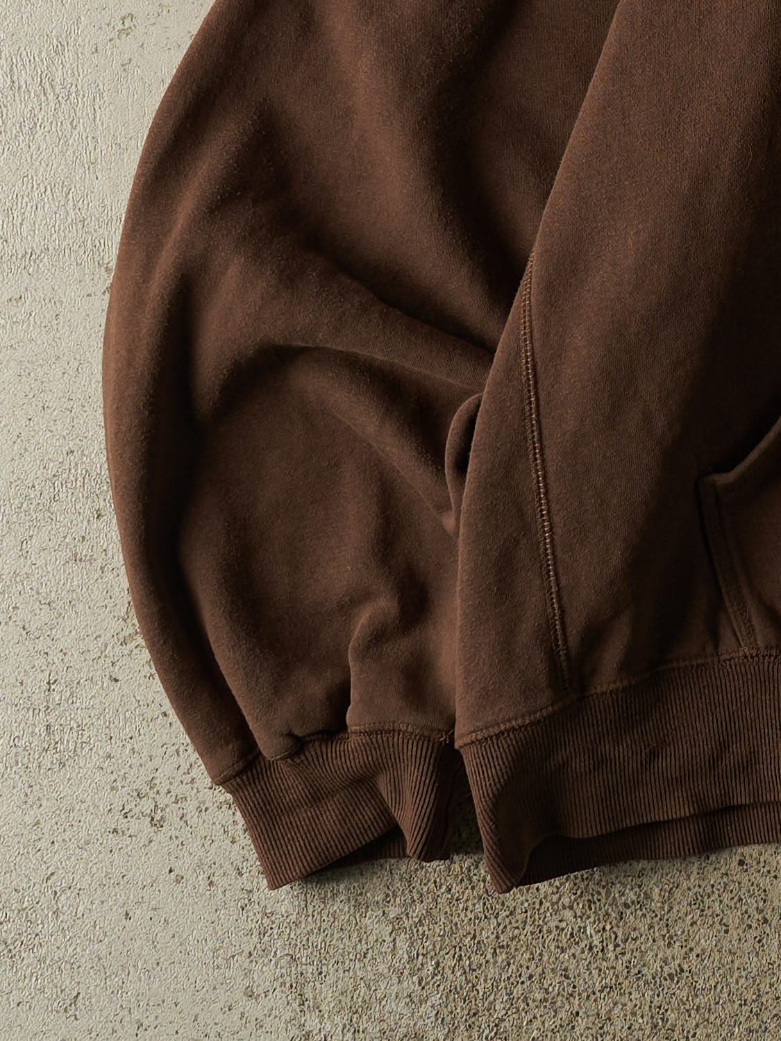 Vintage Y2K Brown Russell Athletic Embroidered Zip Up Hoodie (XXL)