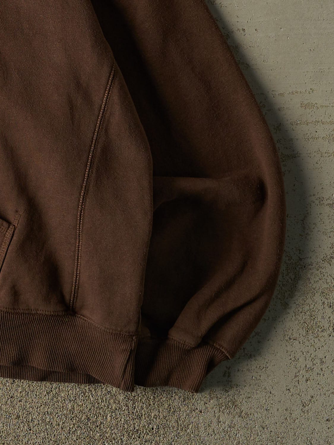 Vintage Y2K Brown Russell Athletic Embroidered Zip Up Hoodie (XXL)
