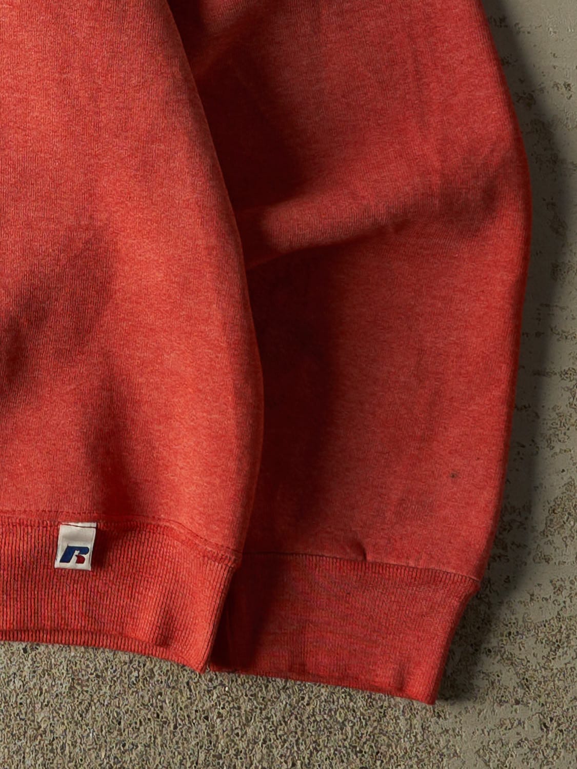 Vintage Y2K Sun Faded Red Russell Athletic Blank Crewneck (XS)
