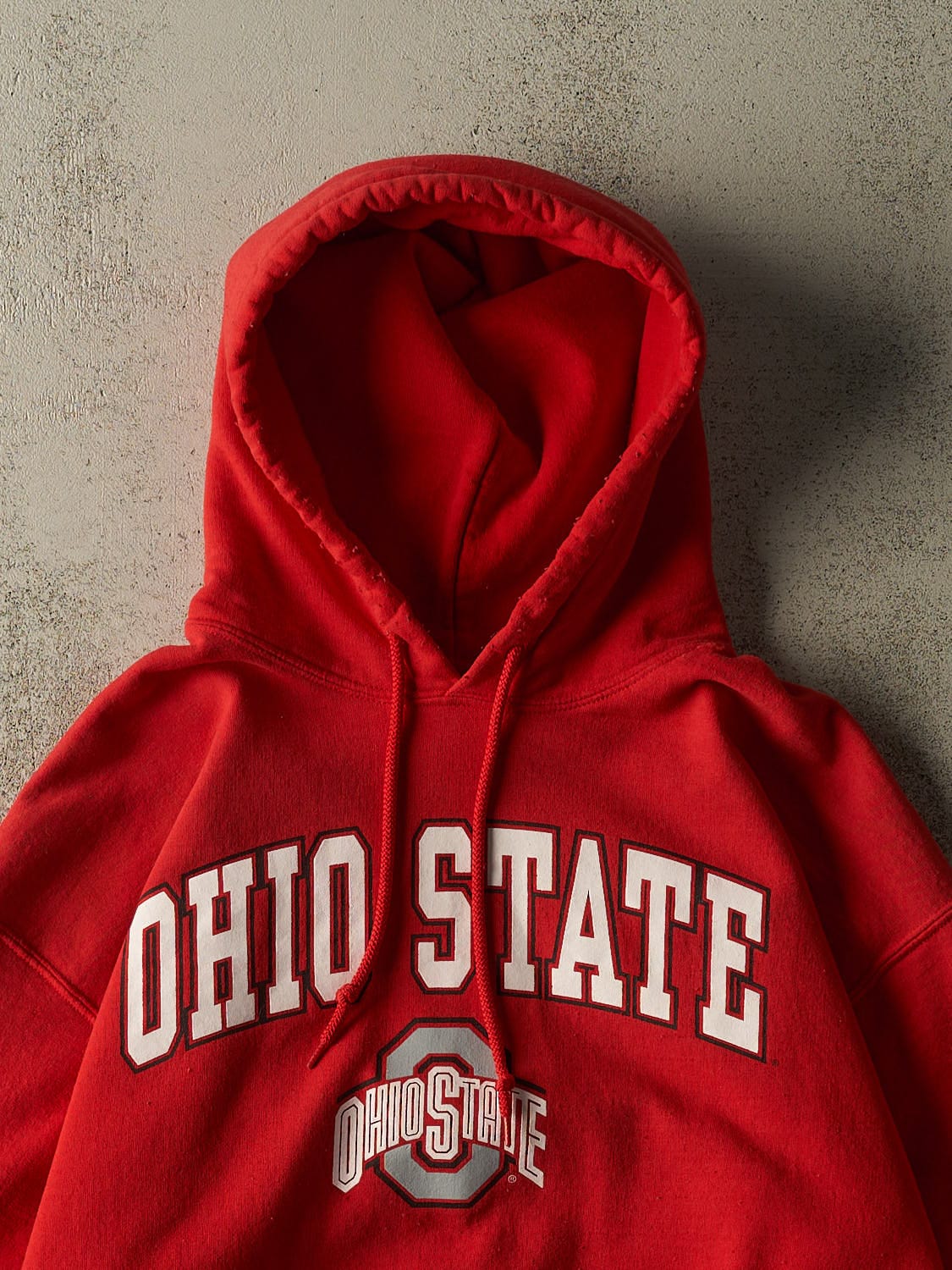 Vintage 90s Red Ohio State University Hoodie (M)