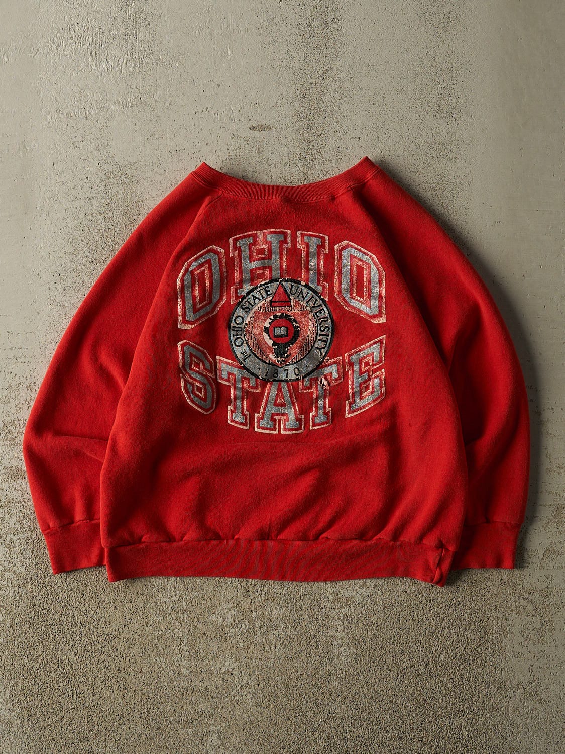 Vintage 80s Red Ohio State University Crewneck (XS)