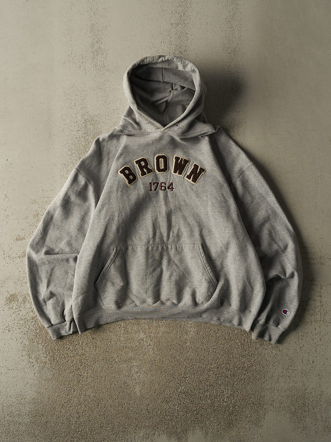 Vintage 90s Grey Brown University Champion Hoodie (L/XL)