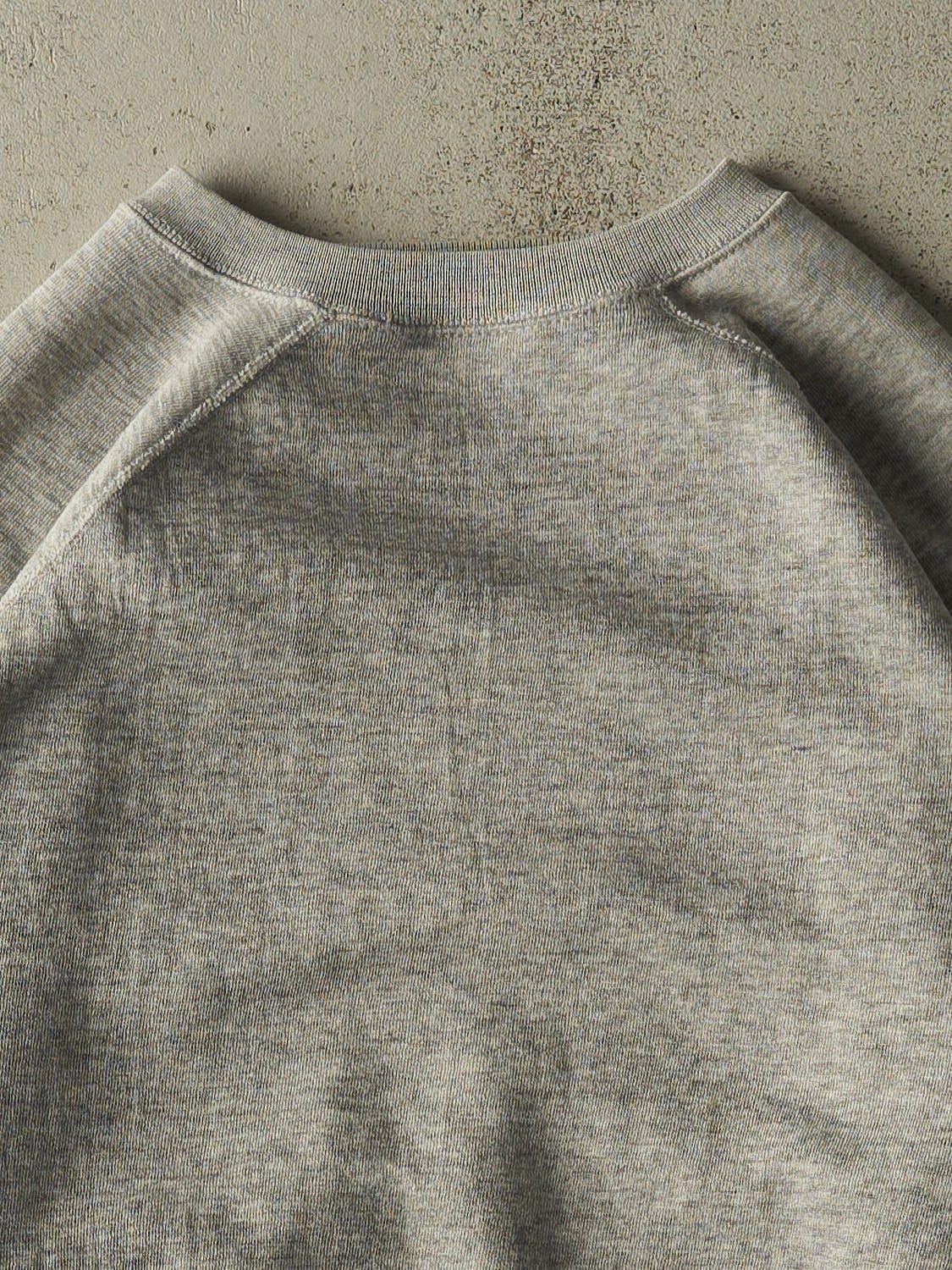 Vintage 80s Heather Grey Blank Crewneck (L/XL)