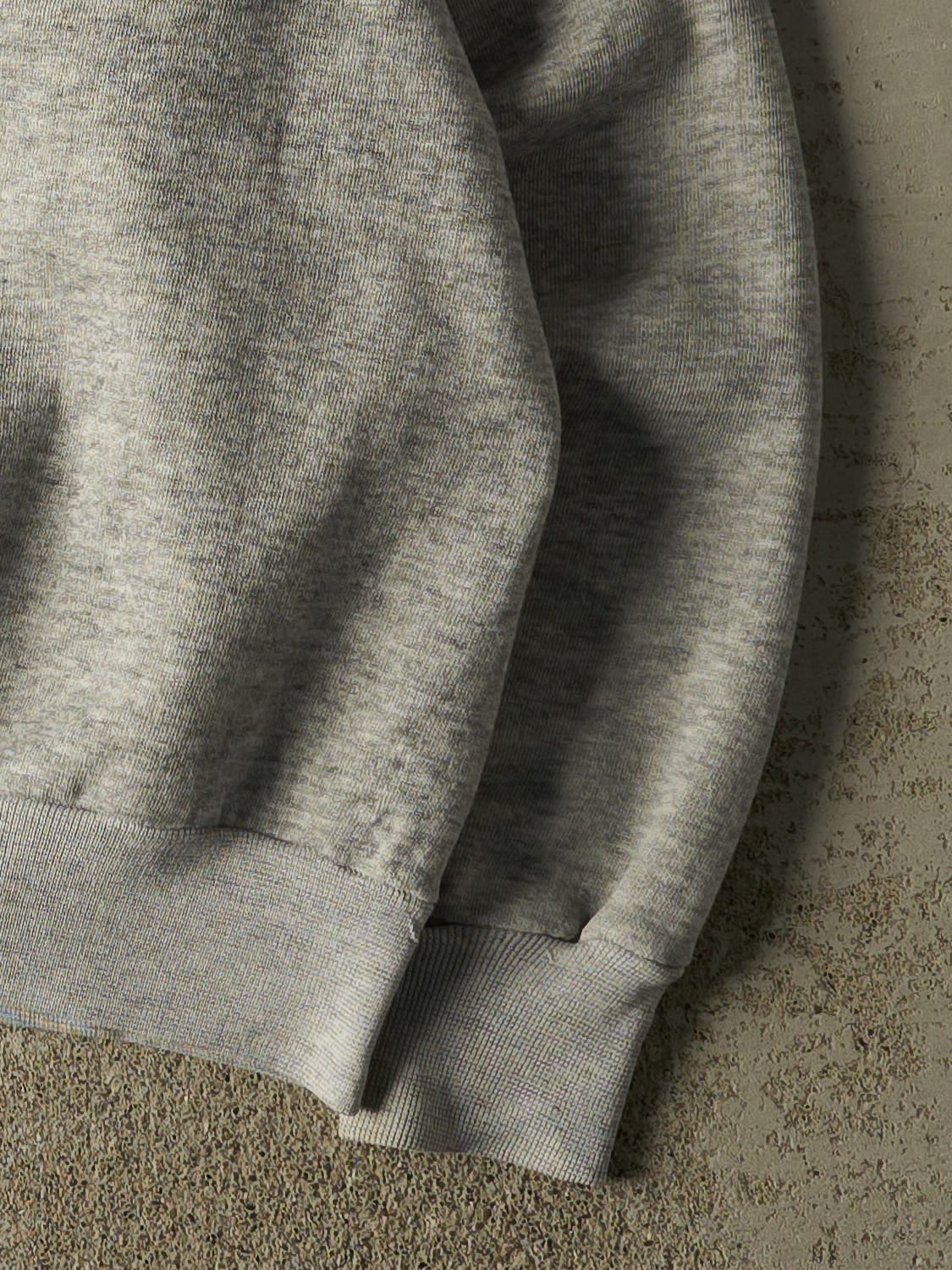 Vintage 80s Heather Grey Blank Crewneck (L/XL)