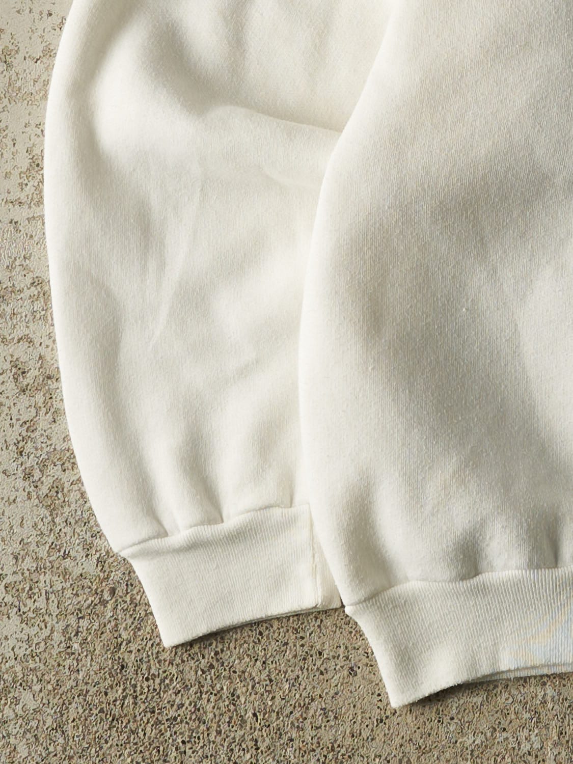 Vintage Y2K White New Zealand Quarter Button Sweater (M)