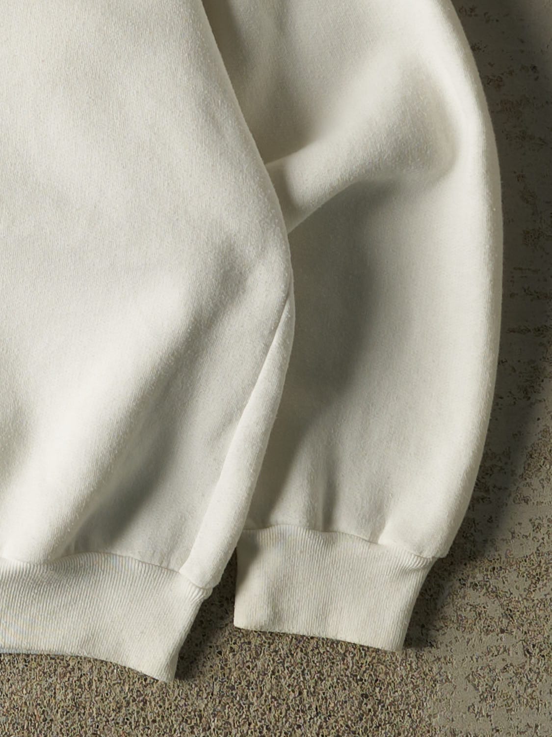 Vintage Y2K White New Zealand Quarter Button Sweater (M)