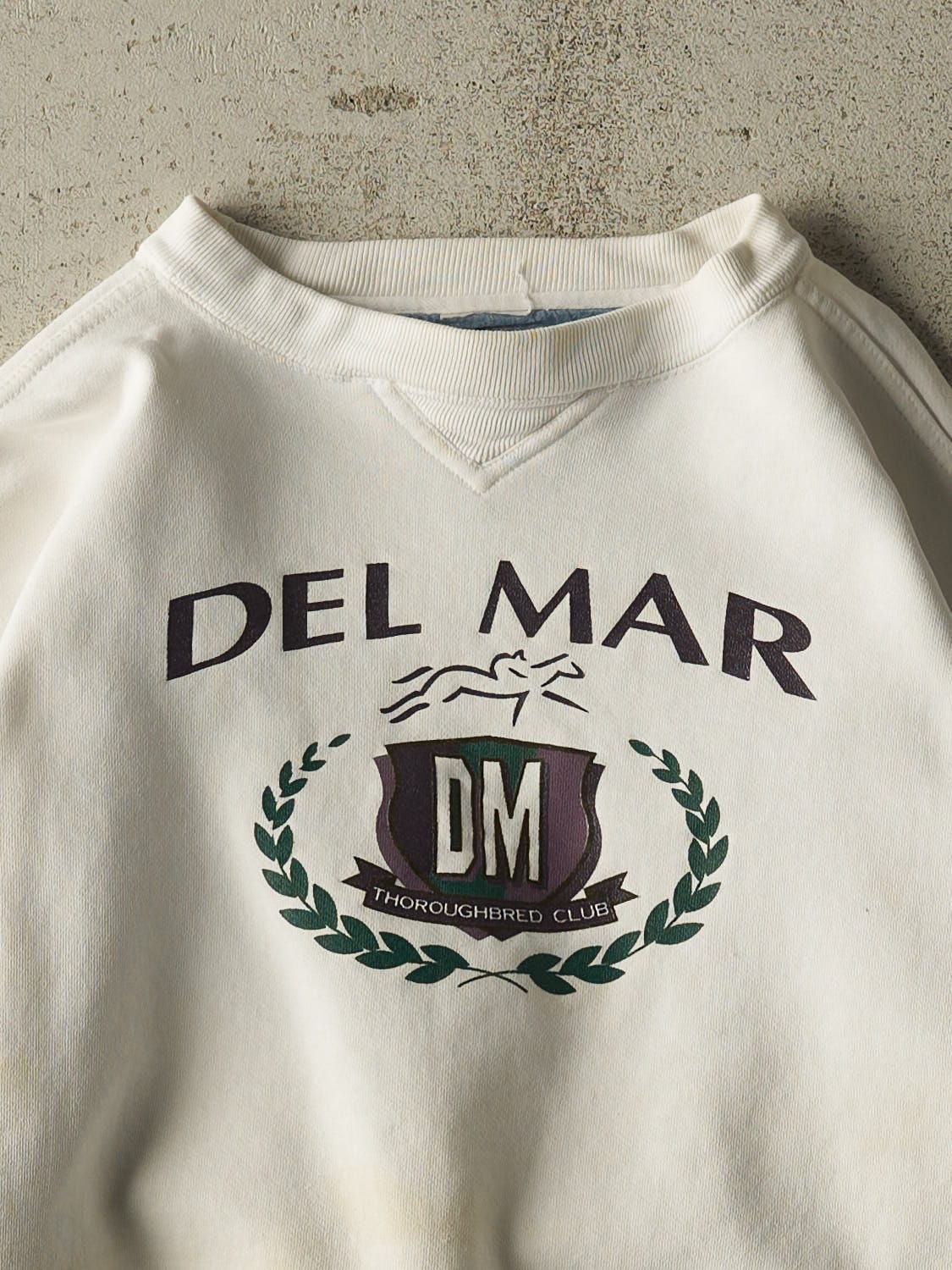 Vintage 90s White Del Mar Crewneck (M)