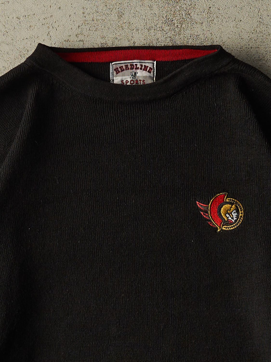 Vintage 90s Black Ottawa Senators Thermal Long Sleeve (L)