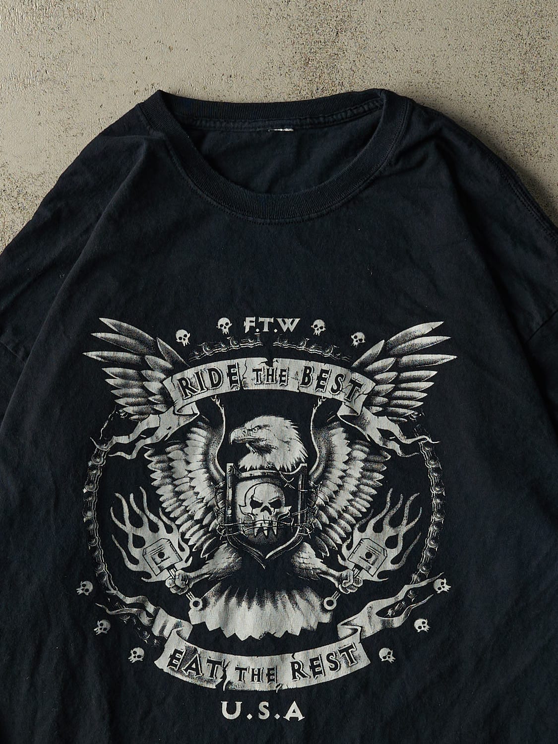 Vintage Y2K Black Ride The Best Biker Long Sleeve (XL/XXL)