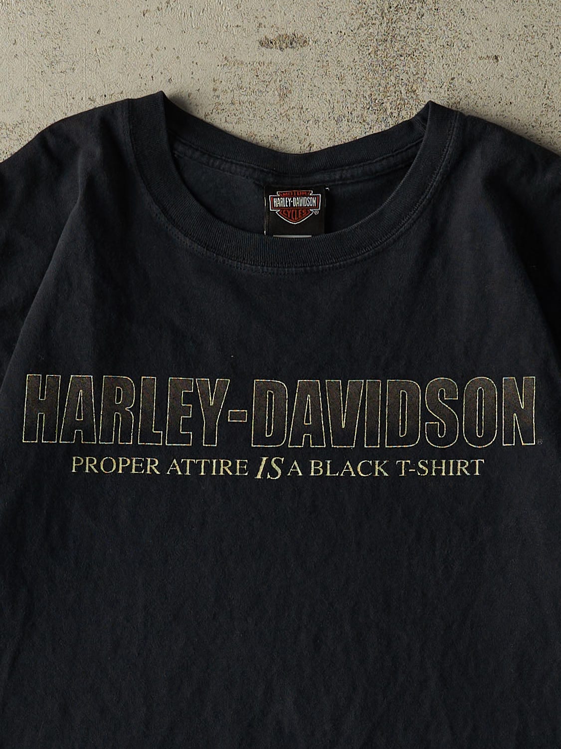 Vintage 10' Faded Black Harley Davidson Baltimore MD Tee (L)