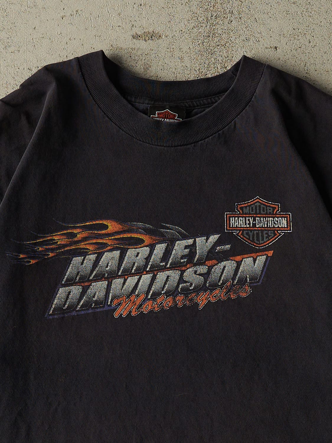 Vintage 05' Faded Black Harley Davidson Ottawa Tee (L/XL)