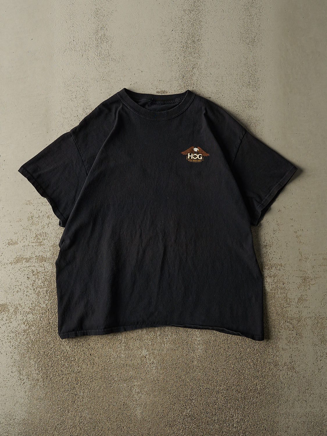Vintage Y2K Black Harley Davidson Owners Group Tee (L)