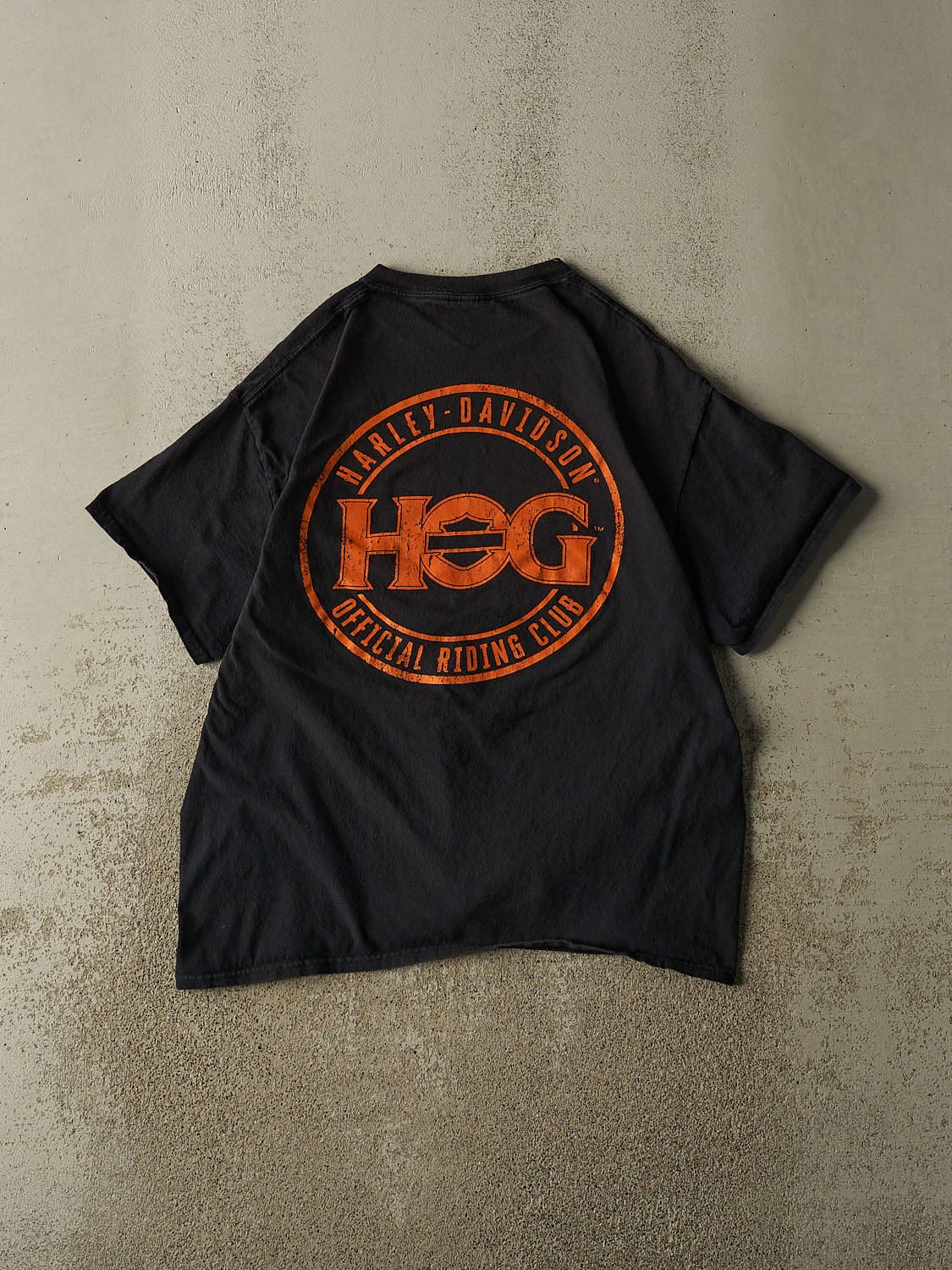 Vintage Y2K Black Harley Davidson Owners Group Tee (L)