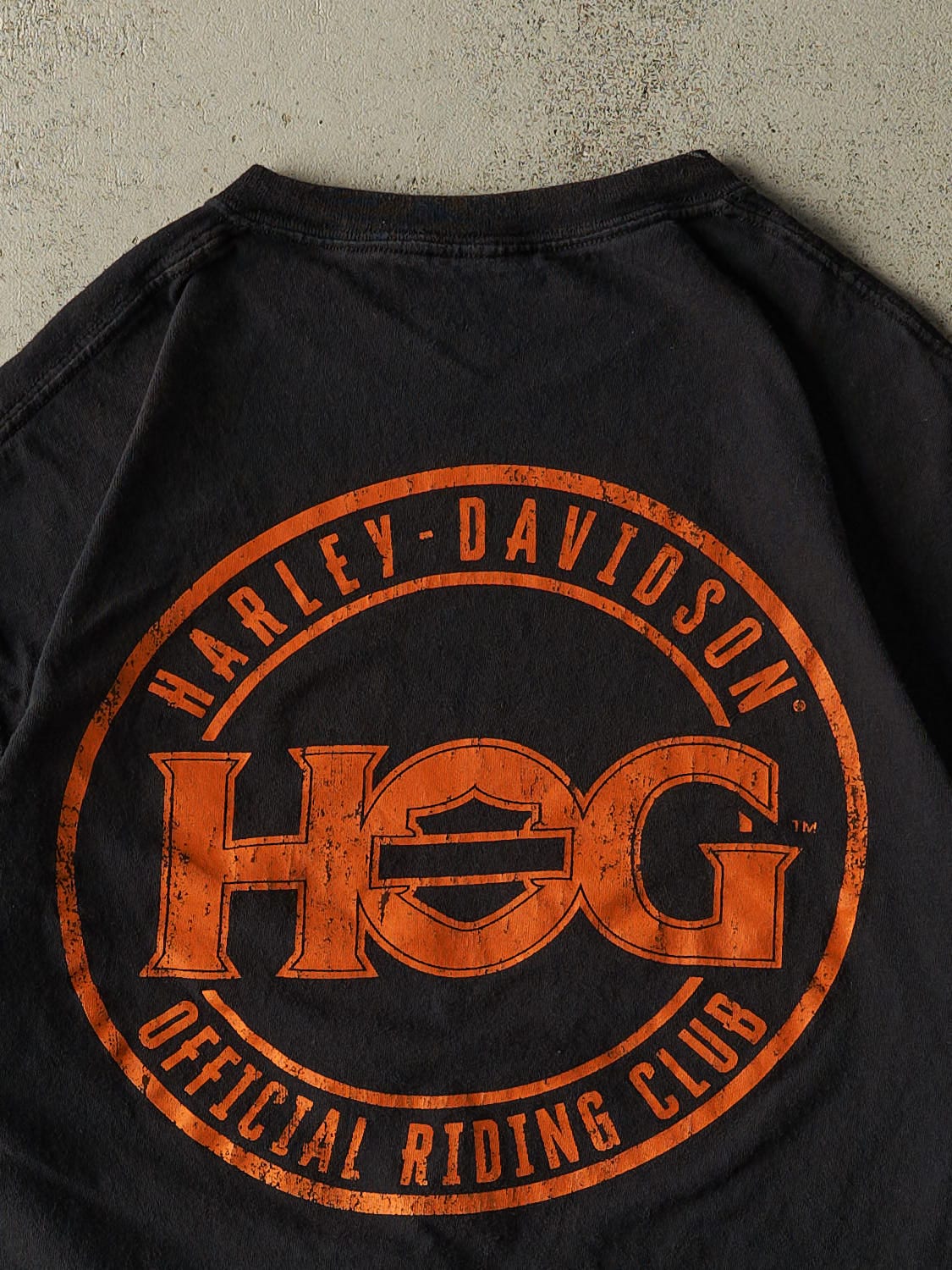 Vintage Y2K Black Harley Davidson Owners Group Tee (L)