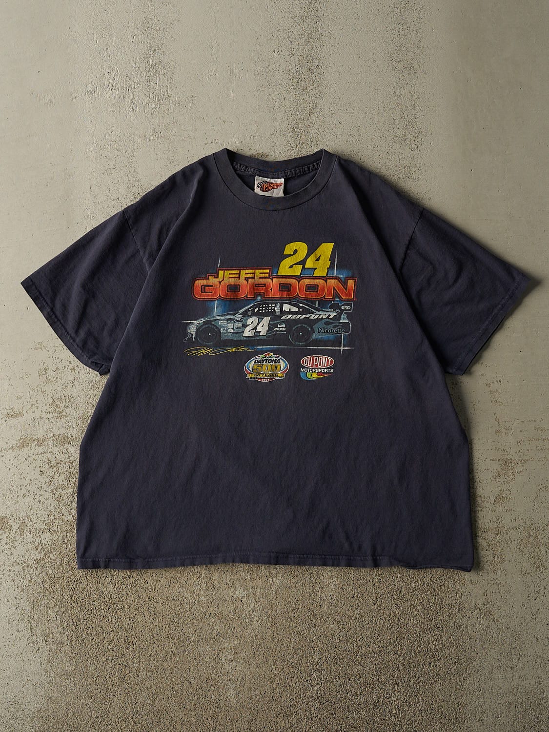 Vintage 08' Navy Blue Jeff Gordon Nascar Tee (L/XL)