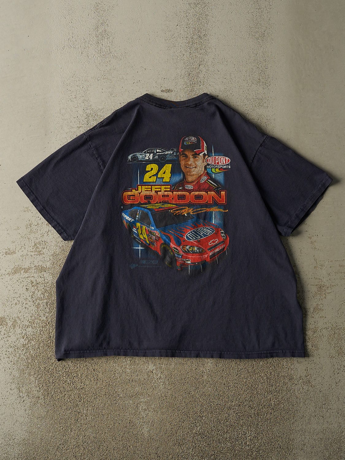 Vintage 08' Navy Blue Jeff Gordon Nascar Tee (L/XL)