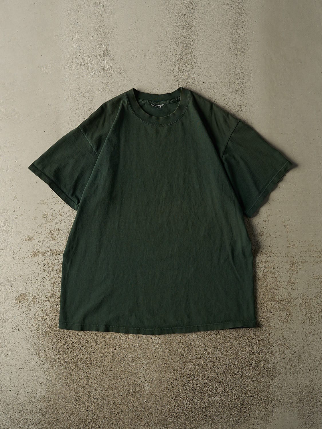 Vintage 90s Green Blank Tee (XL)