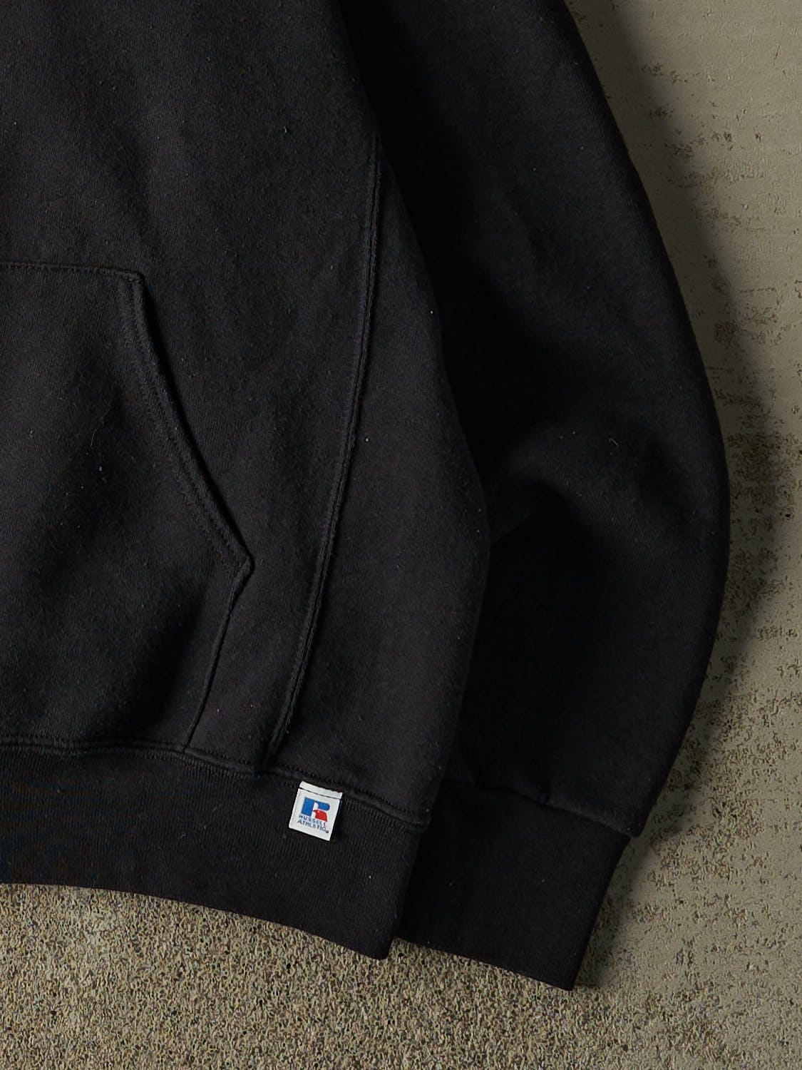 Vintage Y2K Black Russell Athletic Zip Up Hoodie (M/L)