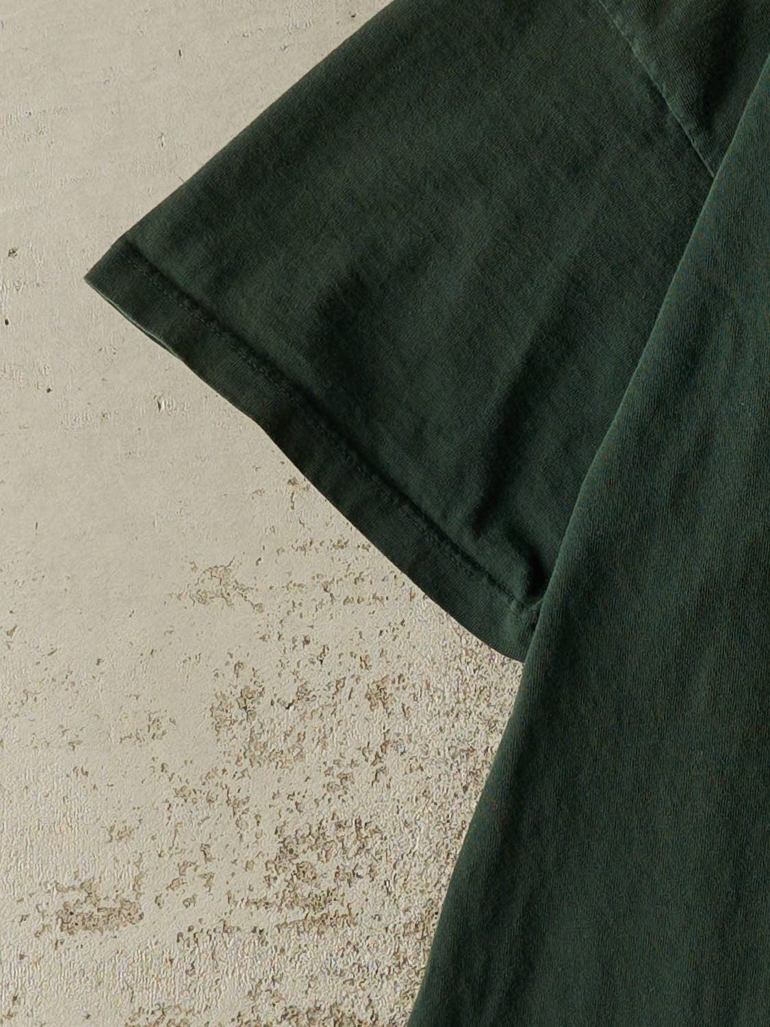 Vintage 90s Green Blank Tee (XL)
