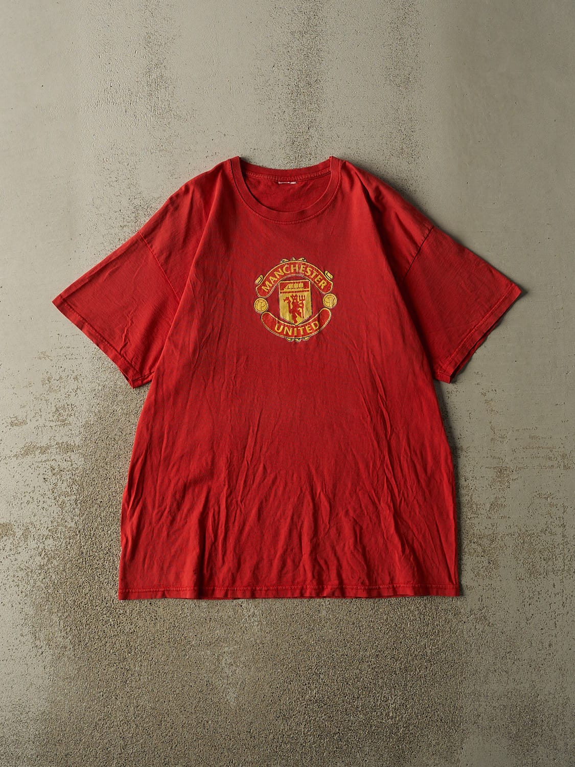 Vintage Y2K Red Manchester United Tee (L/XL)