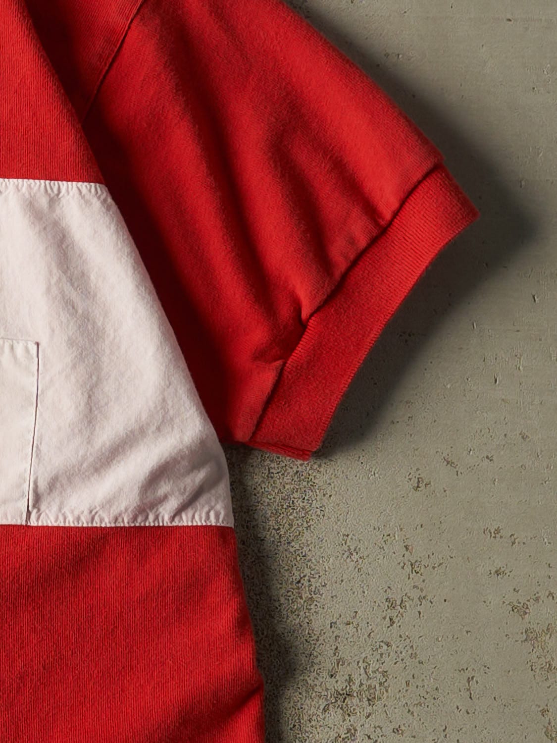 Vintage 90s Red Coca Cola Quarter Button Tee (L)