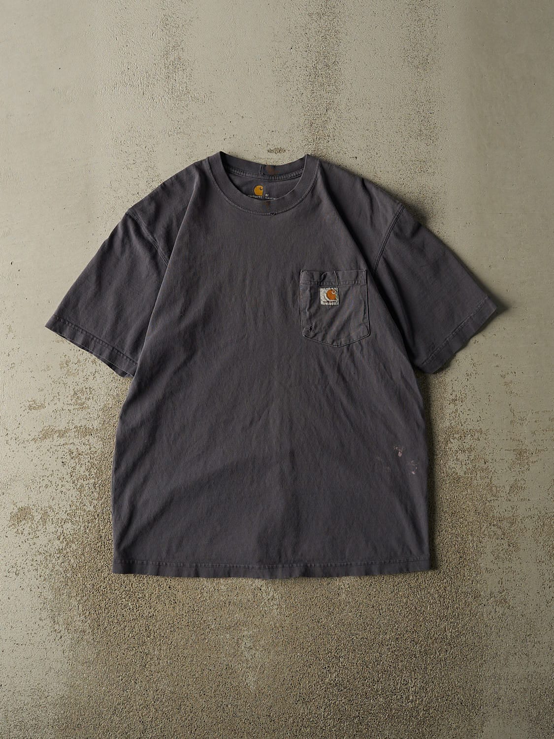 Vintage Y2K Charcoal Grey Carhartt Pocket Tee (L)