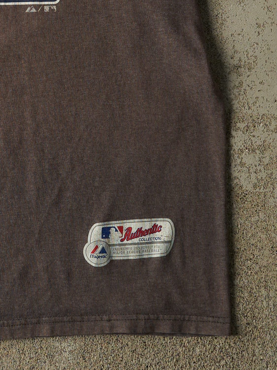 Vintage Y2K Charcoal Grey Atlanta Braves Tee (M/L)