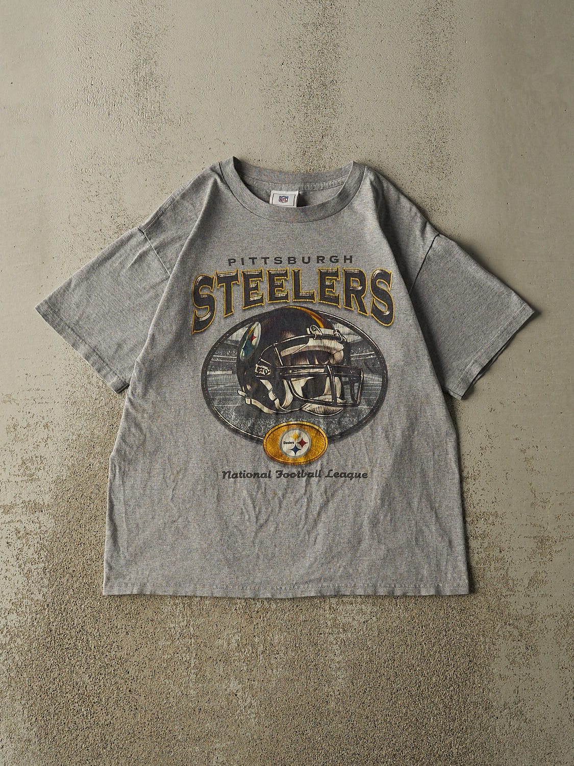 Vintage Y2K Grey Pittsburgh Steelers Tee (S)
