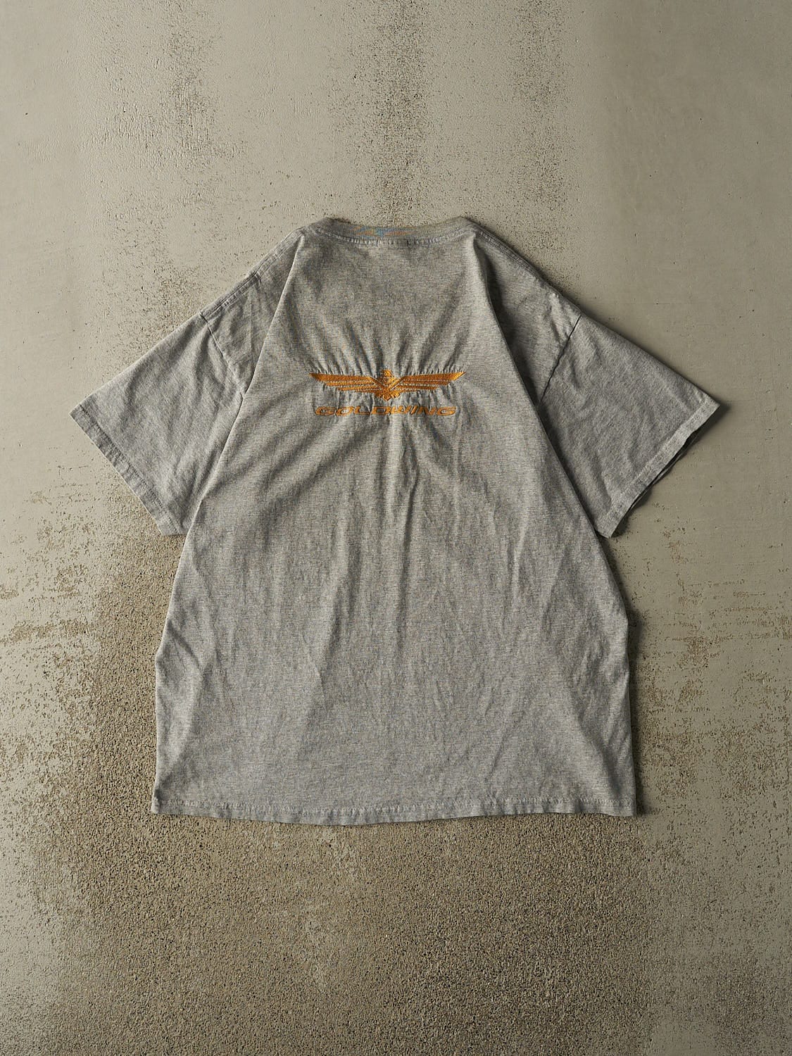 Vintage Y2K Grey Honda Racing Tee (L/XL)