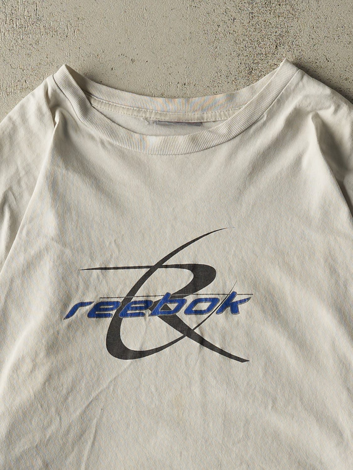 Vintage 90s Beige Reebok Long Sleeve (L/XL)