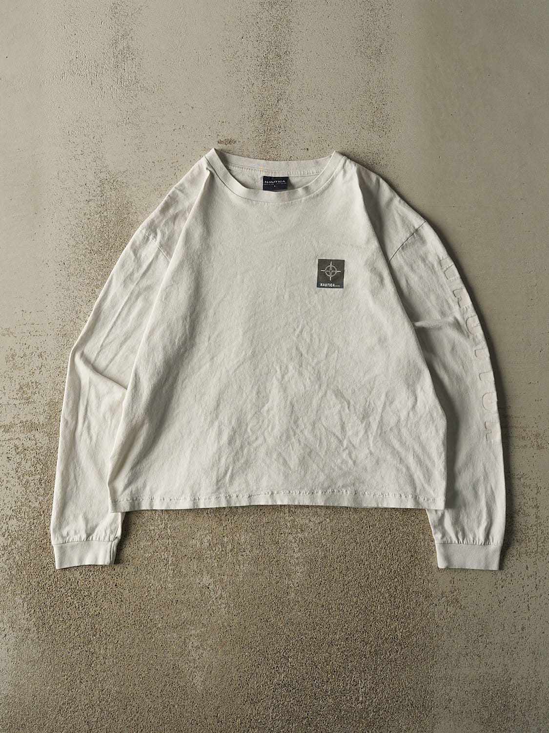 Vintage Y2K White Nautica Long Sleeve (M)