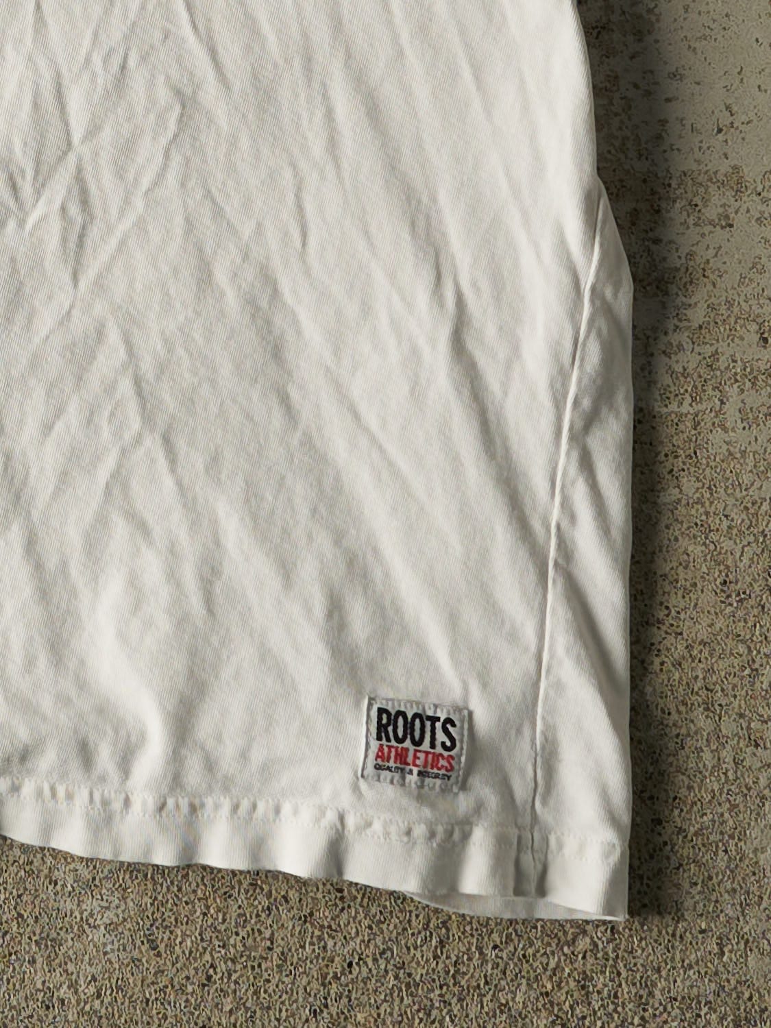Vintage 90s White Roots Sport Tee (XL)