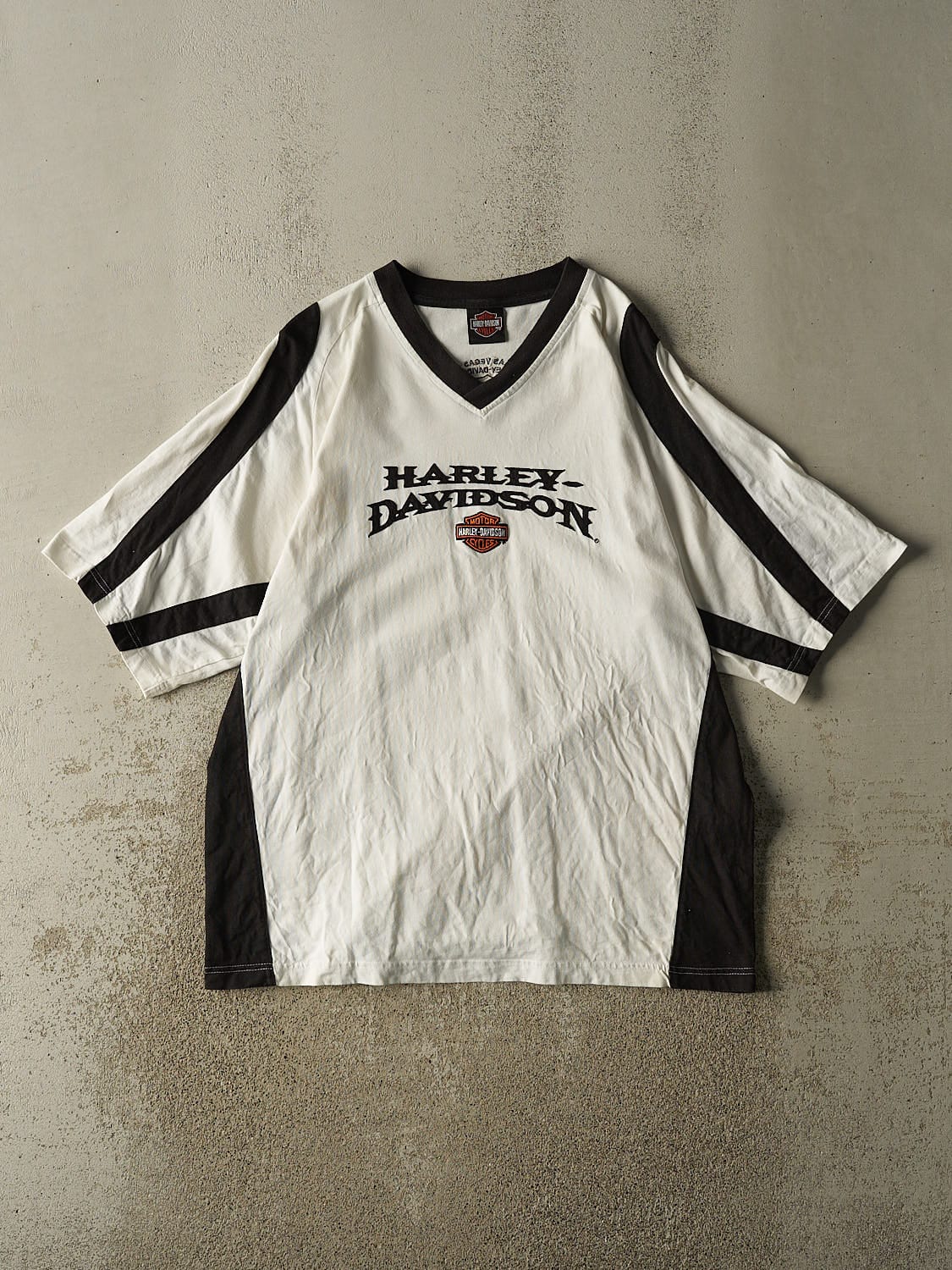 Vintage 90s White Harley Davidson Las Vegas Embroidered Tee (XL)