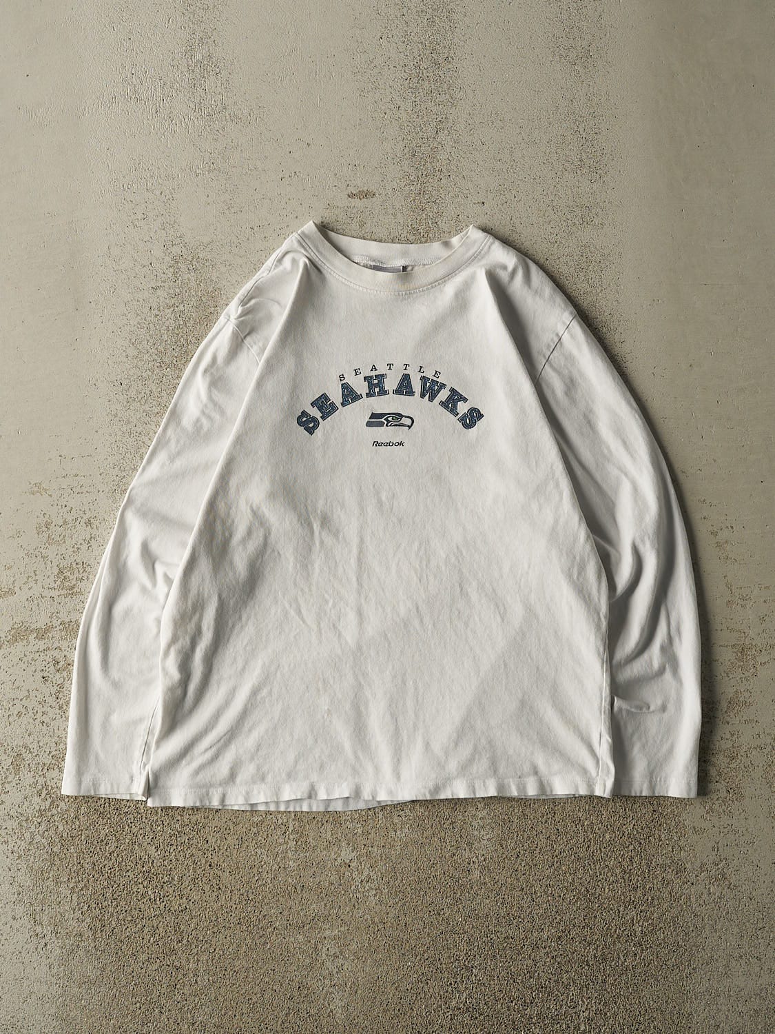 Vintage Y2K White Seattle Seahawks Long Sleeve (S/M)